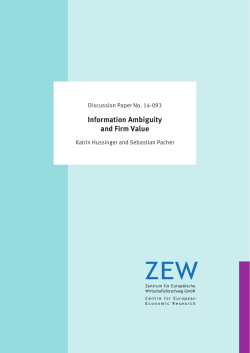 Information Ambiguity and Firm Value
