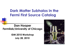 Dark Matter Subhalos