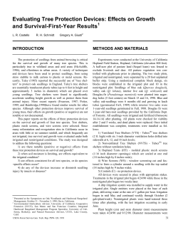 Evaluating Tree Protection Devices