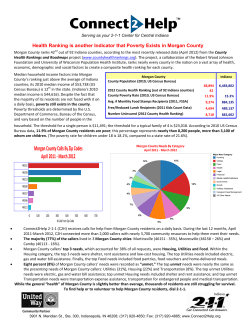 Health Ranking is another Indicator that Poverty Exists in Morgan
