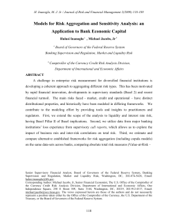 Models for Risk Aggregation and Sensitivity Analysis: an