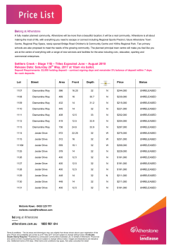Belong at Atherstone Settlers Creek &ndash; Stage 11B &ndash; Titles Expected