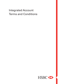 Integrated Account Terms and Conditions