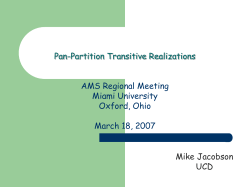 partition transitive realization - users.miamioh.edu