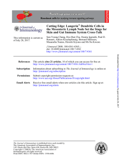 Skin and Gut Immune System Cross