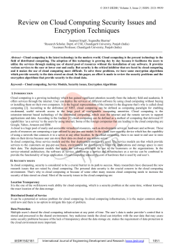 Review on Cloud Computing Security Issues and