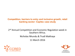 Competition, barriers to entry and inclusive growth