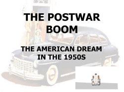the postwar boom - Beaufort County Schools