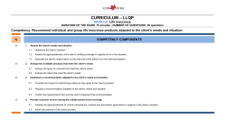 01-311- Recommend individual and group life insurance products