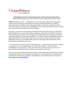 ChappellRoberts Receives 12 Advertising Awards, Including Three