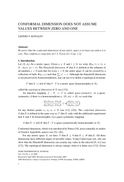 conformal dimension does not assume values