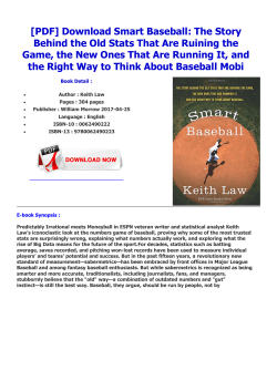 Smart Baseball: The Story Behind