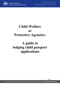 Child Welfare or Protective Agencies