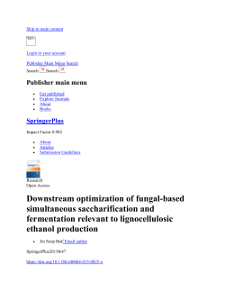 Downstream optimization of fungal