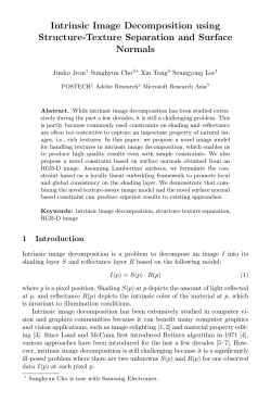 Intrinsic Image Decomposition using Structure-Texture