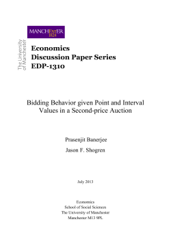 Economics Discussion Paper Series EDP