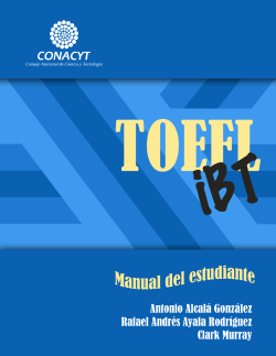 TOEFL iBT Manual del estudiante