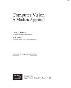Computer Vision - University of Illinois Urbana