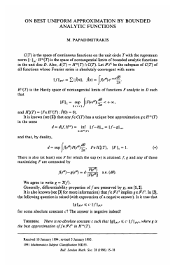 On best uniform approximation by bounded analytic functions