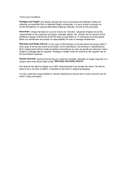 Terms and Conditions Postage and freight: We always choose the