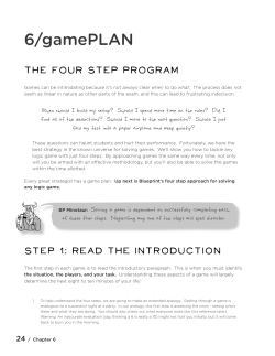 6/gamePLAN - Blueprint LSAT Prep