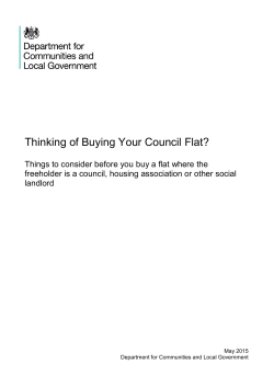 Thinking of buying your council flat booklet