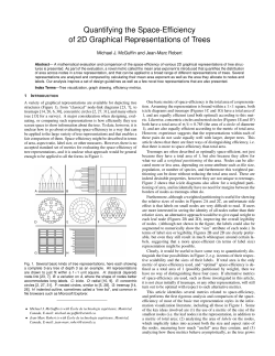 Quantifying the Space-Efficiency of 2D Graphical Representations of