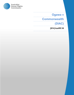 docx of "Ogawa v Commonwealth (DIAC)"