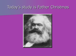 Today`s study is Father Christmas