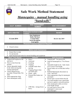 Handcuffs…er Manual Handling aid