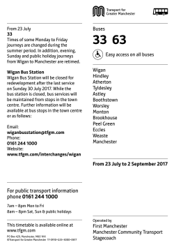 Timetable - Transport for Greater Manchester