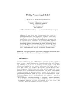 Utility Proportional Beliefs - Researchers