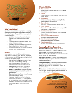 Speak Your Peace was founded by Duluth-Superior