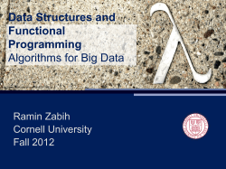 CS 3110 Lecture 1 Course Overview