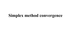 Simplex convergence