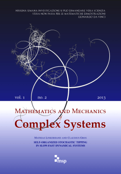 Self-organized stochastic tippingin slow