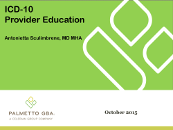 ICD-10 Presentation Handout