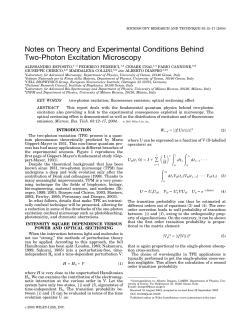 Notes on theory and experimental conditions