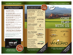 COME PLAY WITH US - Thanksgiving Point Golf