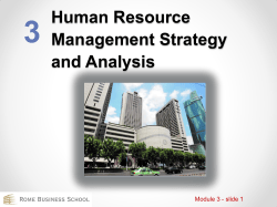 Human Resource Management Strategy and Analysis