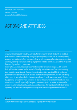 actions and attitudes