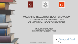 Modern approach for biodeterioration assessment and disinfection