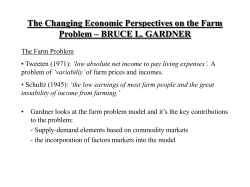 The Changing Economic Perspectives on the Farm Problem