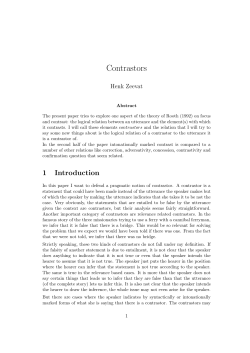 Contrastors - University of Amsterdam