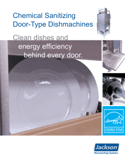 Jackson Chemical Sanitizing Door-Type