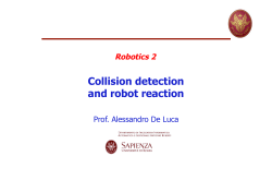 Collision detection and robot reaction