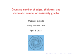 Counting number of edges, thickness, and