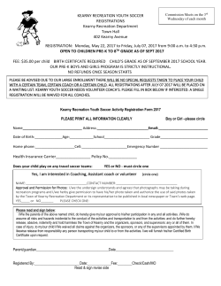 kearny recreation youth soccer