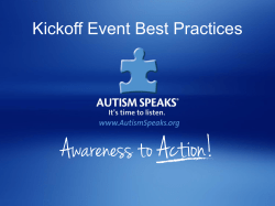 Kickoff Best Practices