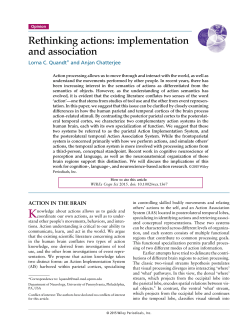 Rethinking actions: implementation and association